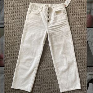 Billabong Off White Wide Leg Corduroy Pants